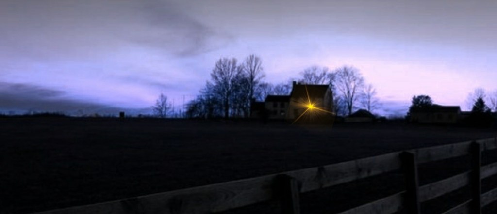 This image has an empty alt attribute; its file name is house-with-light.jpg